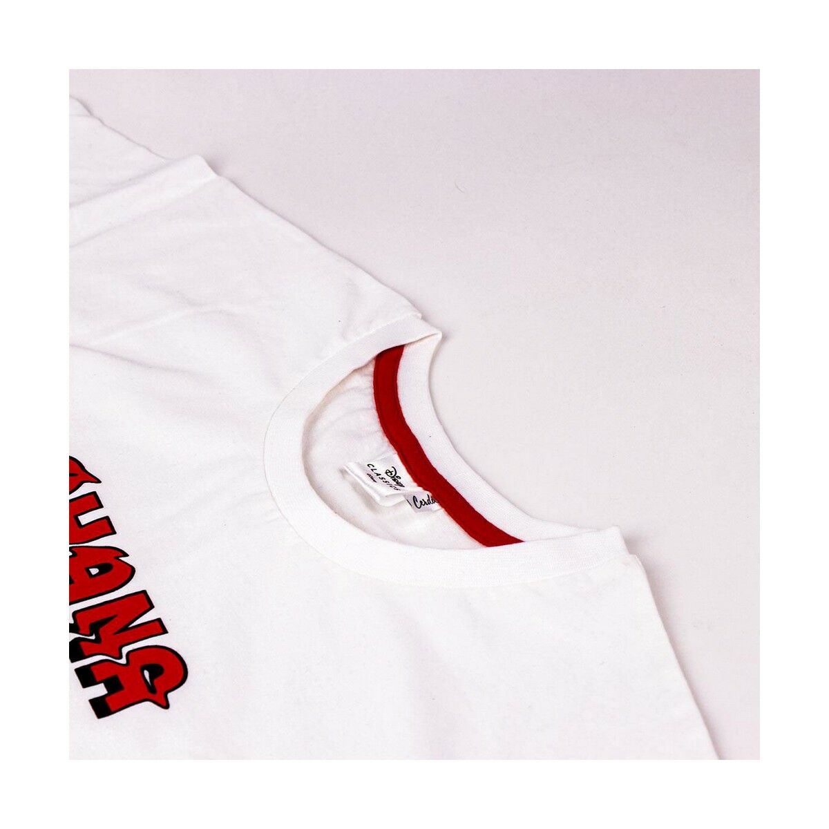 Camisola de Manga Curta Mulher Stitch Branco